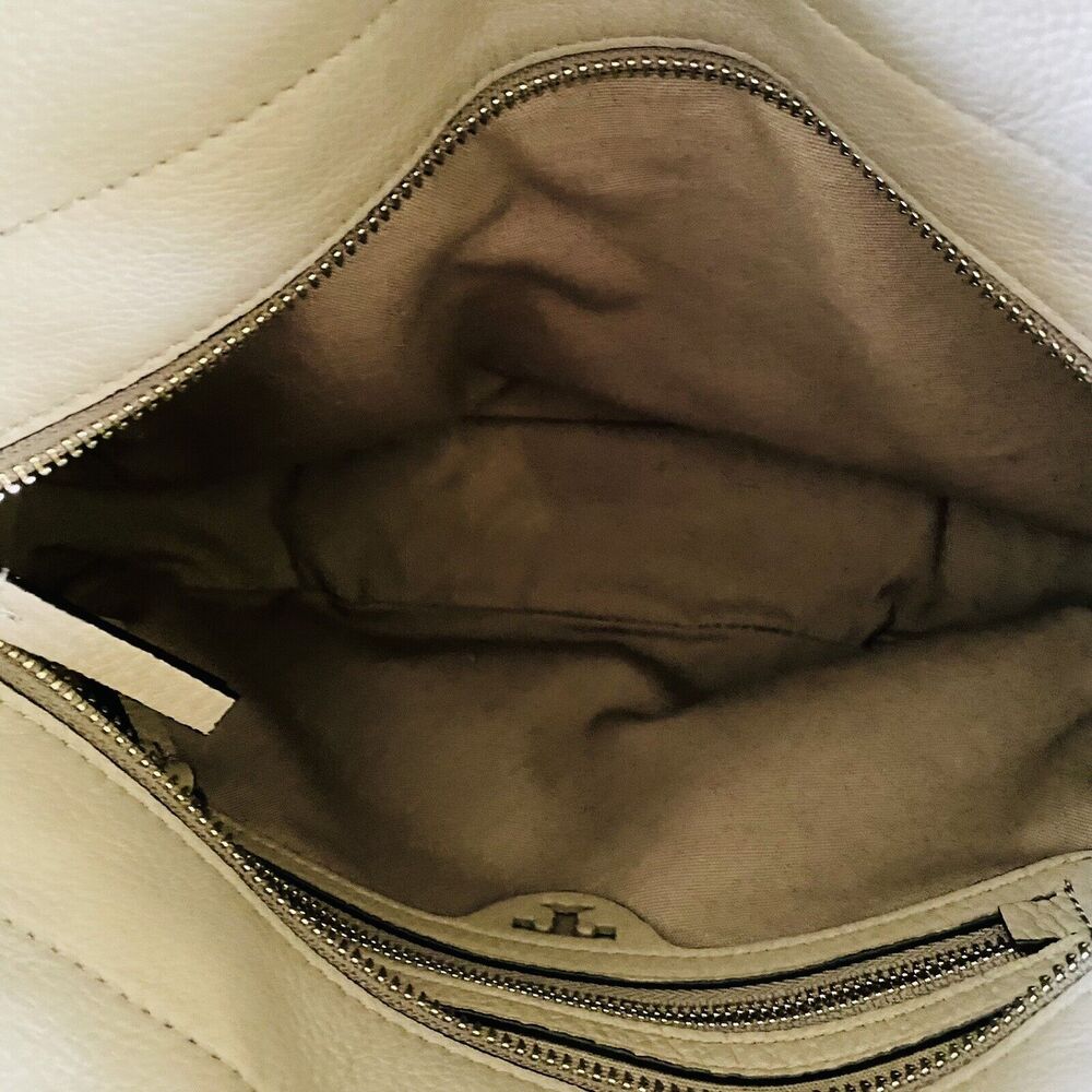 TORY BURCH Solid Tan Soft Leather Shoulder Bag - Picture 10 of 10